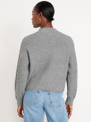SoSoft Crop Cable-Knit Sweater | Old Navy (US)