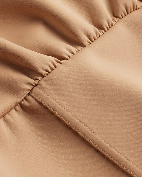 Nylon Scuba Corset Hoodie | Express