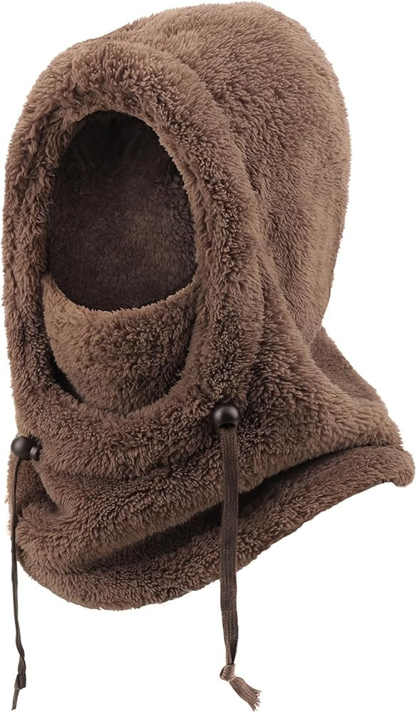 DRESHOW Balaclava Fleece Windproof Ski Mask for Women Men Winter Face Mask Warm Neck Warmer Hoode... | Amazon (US)