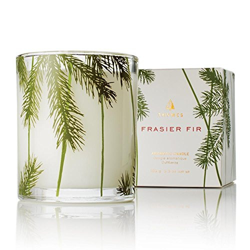 Thymes Frasier Fir Pine Needle Candle – Holiday Candles for Home Scented with Notes of Crisp Siberian Fir, Cedarwood & Sandalwood – Christmas Decor – Christmas Gifts for Women & Men (6.5 oz) | Amazon (US)