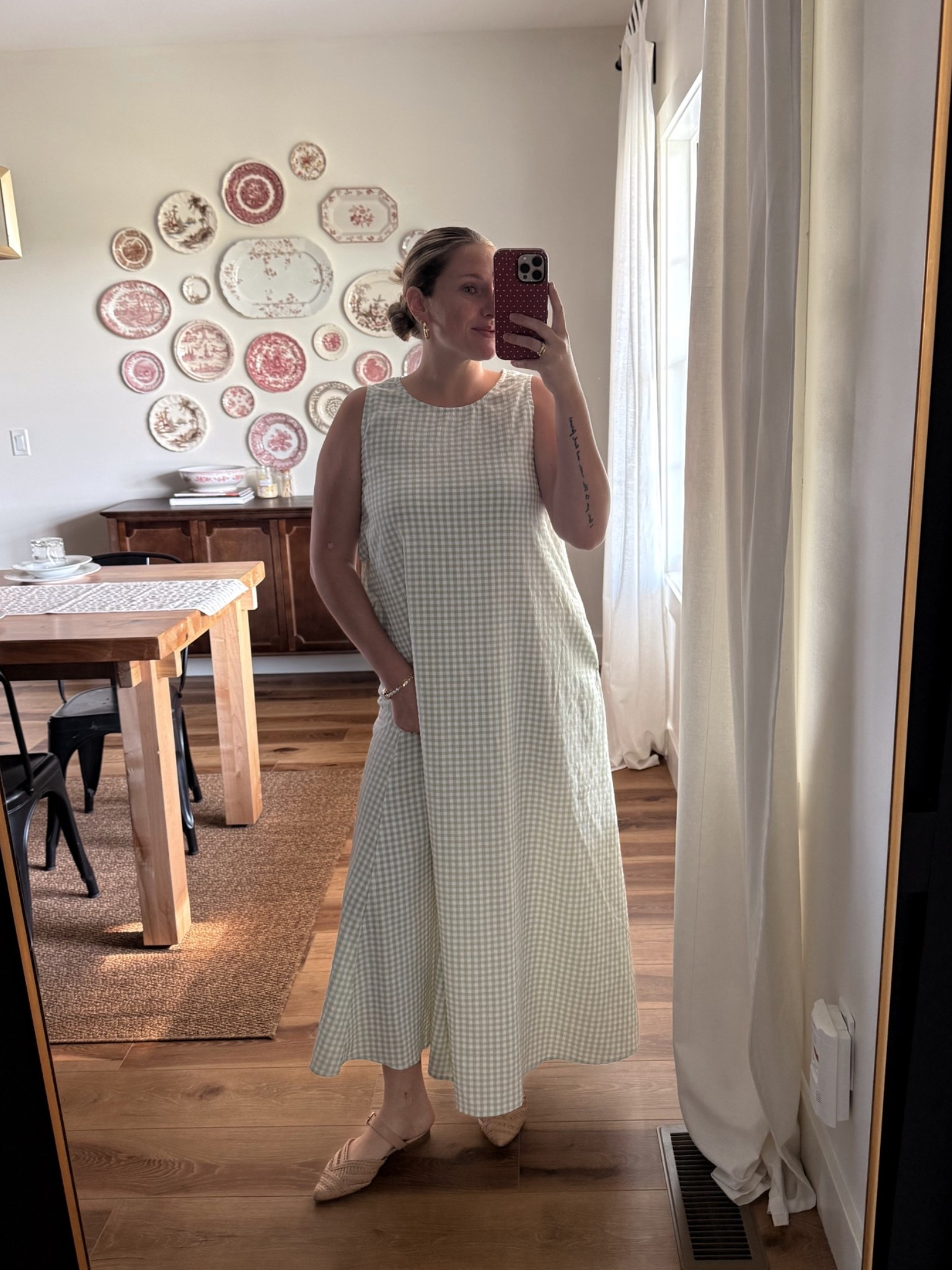 CUTIE gingham halara dress!! 💚 @Halara

#LTKootd #LTKMidsize #LTKSeasonal