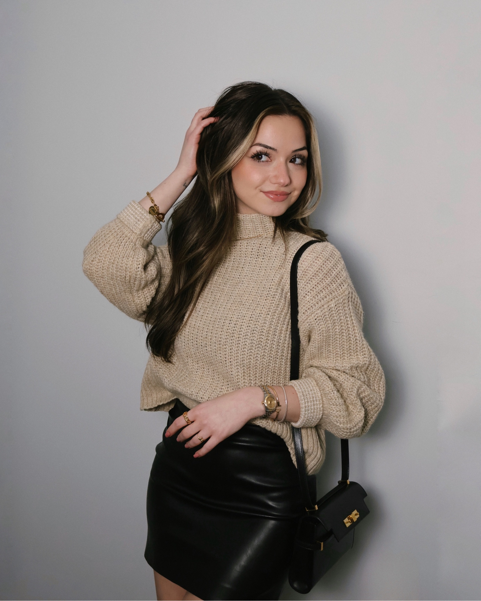 LOVE pairing sweaters with leather skirts in the winter ❄️✨🤎

#LTKfindsunder50 #LTKstyletip #LTKSeasonal