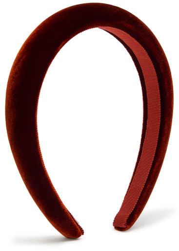 Tori padded velvet headband | Harvey Nichols