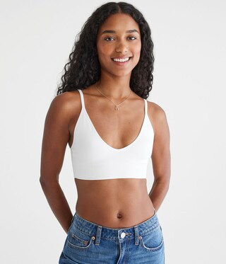 Wear 2 Ways Seamless Ribbed Bralette | Aeropostale