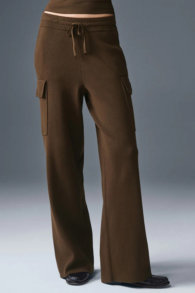 Scholar Knit High-Waist Cargo Pant | Alo Yoga (US)
