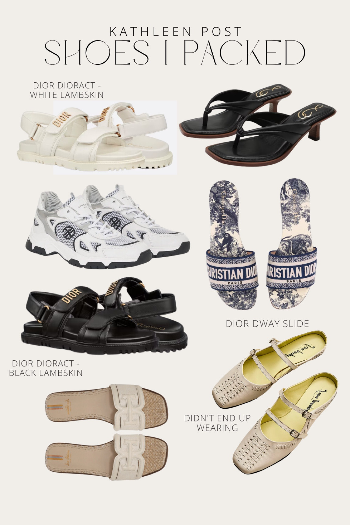 Shoes I packed for Italy! Put the names of my exact shoes in graphic, linked similar for designer items here! #kathleenpost #italyoutfits #internationaltravel

#LTKstyletip #LTKeurope #LTKtravel