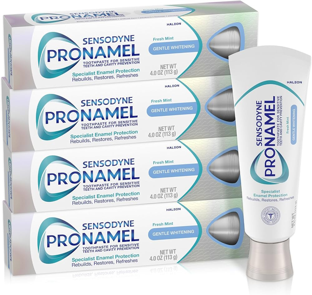 Sensodyne Pronamel Gentle Teeth Whitening Enamel Toothpaste for Sensitive Teeth, to Reharden and ... | Amazon (US)