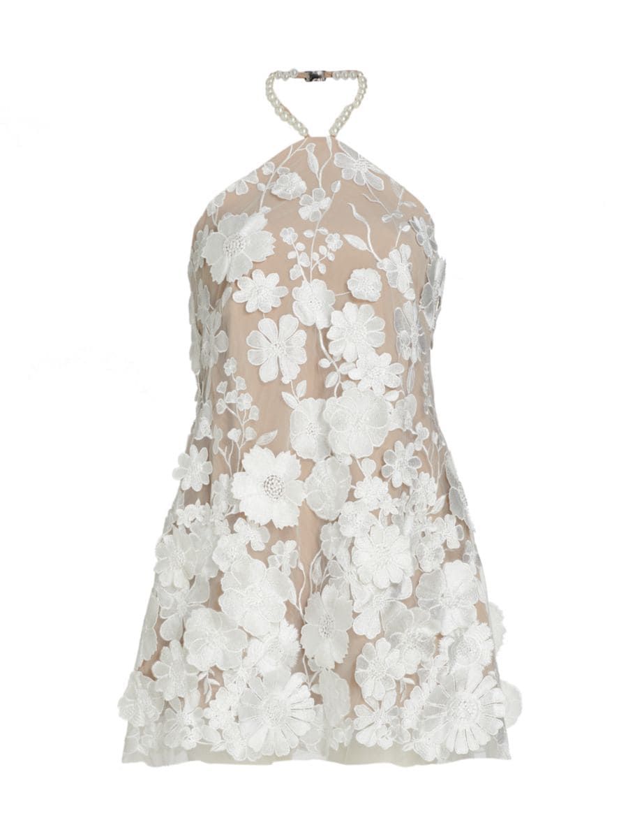 Callista Floral Lace Minidress | Saks Fifth Avenue