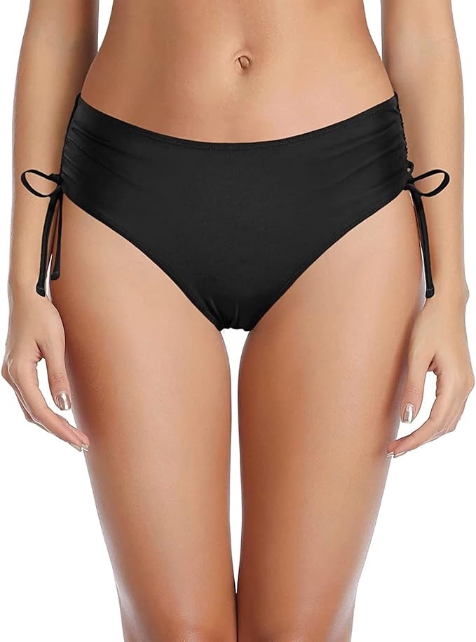 Tempt Me Women Bikini Bottoms Side Tie Adjustable Bathing Suit Swimsuit Full Coverage Swim Bottom | Amazon (US)