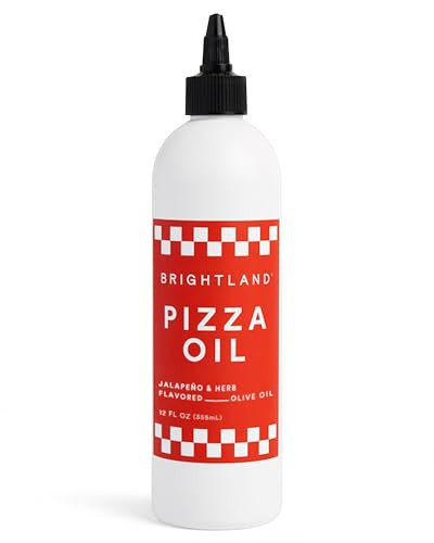 Brightland Pizza Oil with Extra Virgin Infused Olive Oil - Herbaceous Oil for Dipping & Dressing - Premium Jalapeño & Herb Flavor Cold-Pressed Oil - Vegan, Plant-Based & Gluten Free, 12 Fl Oz | Amazon (US)