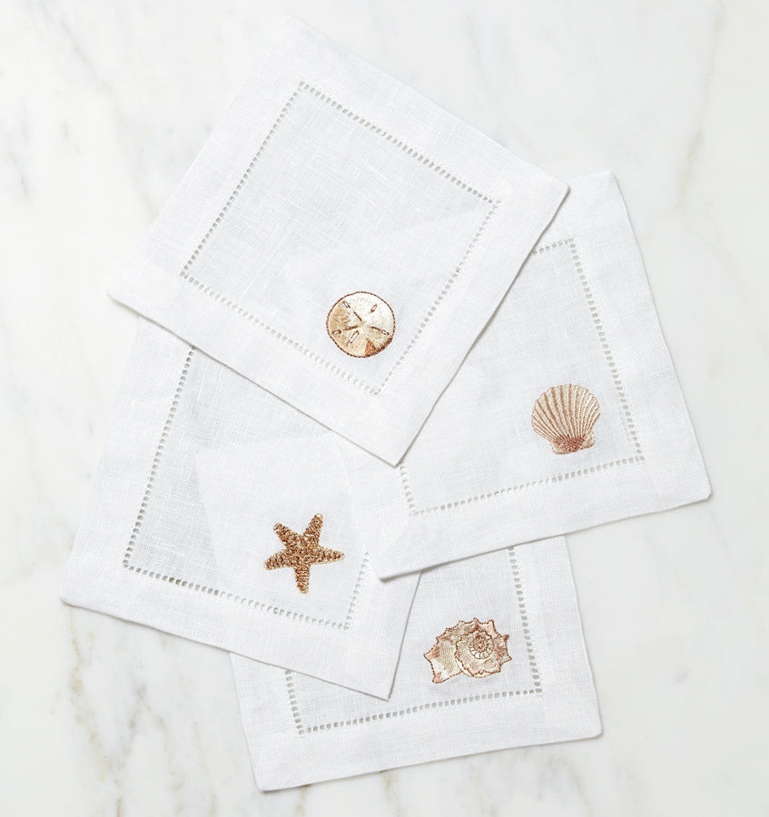 Beachcomber Cocktail Napkins | SFERRA Fine Linens