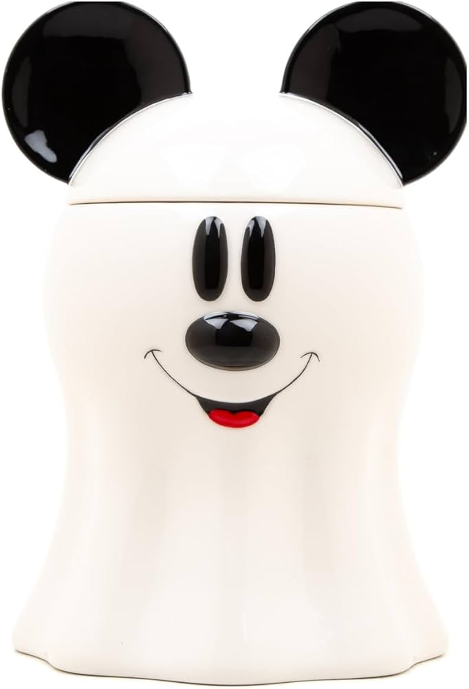 Disney Decorations Mickey Mouse Ghost Cookie and Candy Jar | Cute Ceramic Housewarming Gifts For ... | Amazon (US)