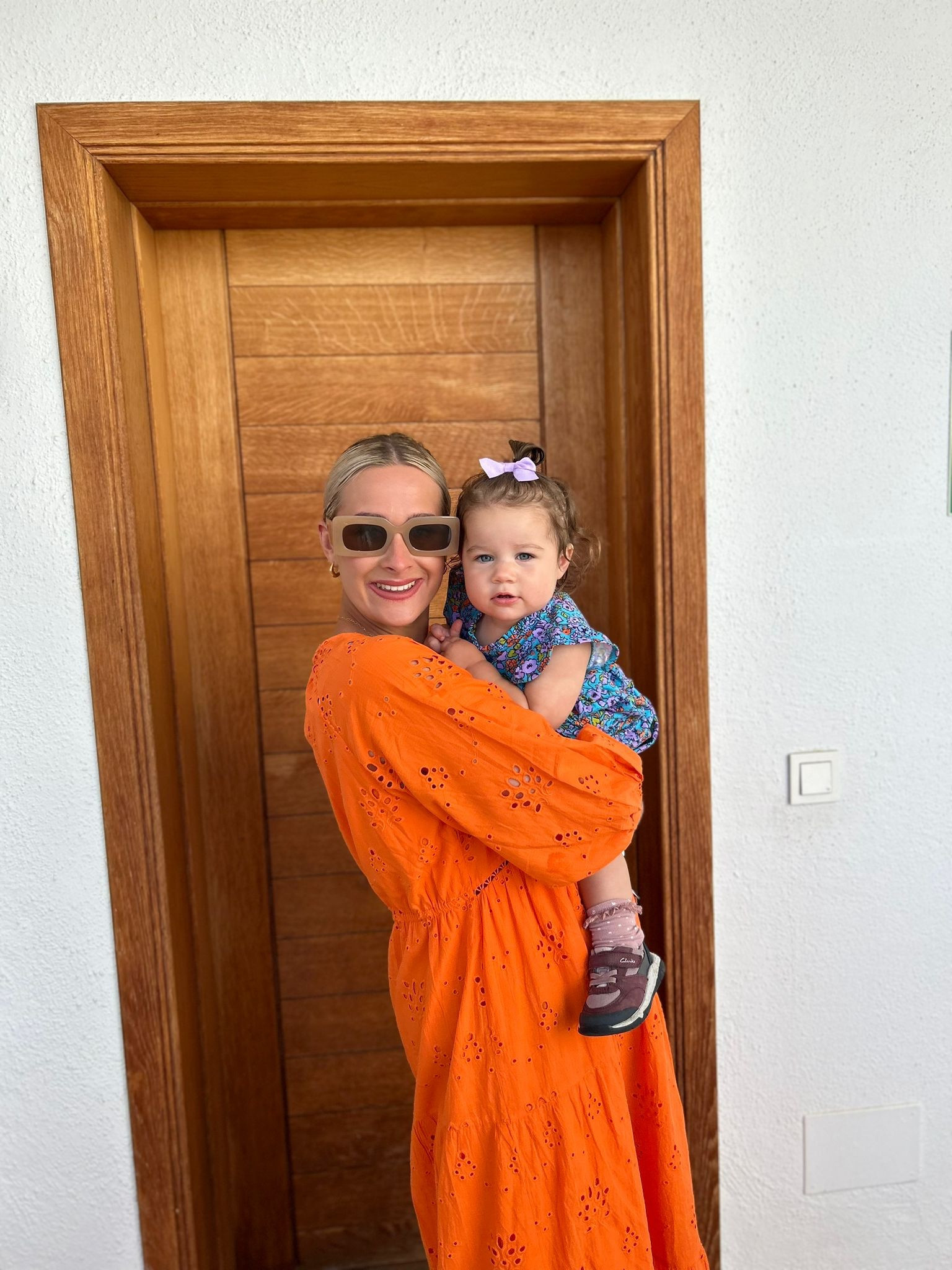 Orange puff sleeve maxi dress, beige sunglasses, toddler floral dress, blue patterned dress, smock dress, toddler trainers, kids hair bows 

#LTKbaby #LTKkids #LTKstyletip