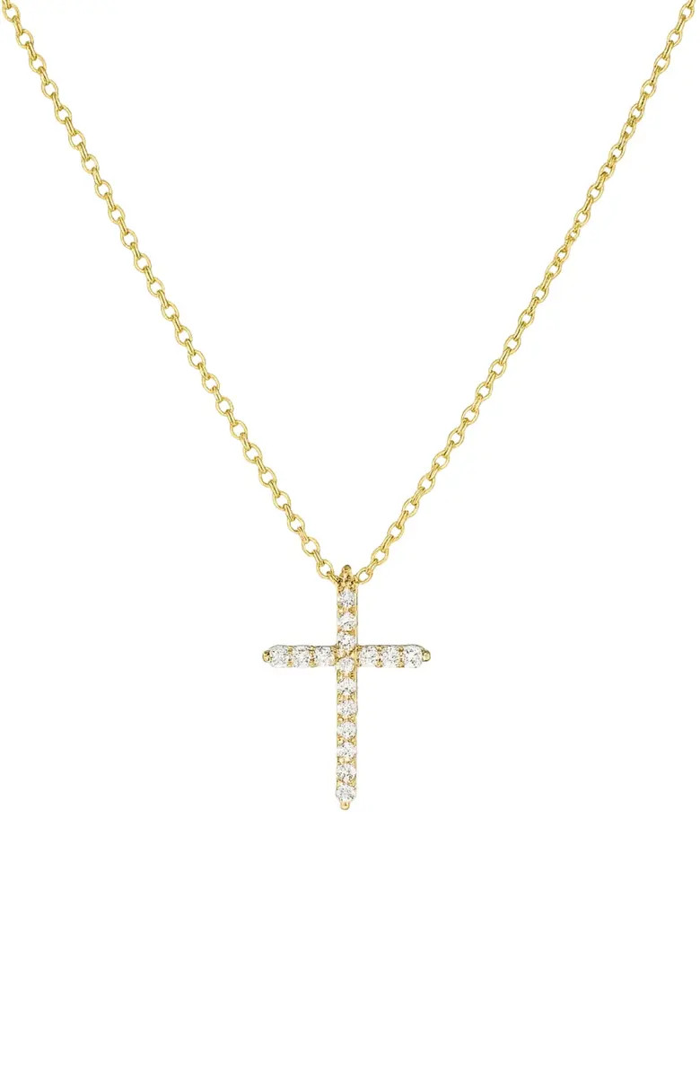 Timeless Grace CZ Cross Pendant Necklace | Nordstrom