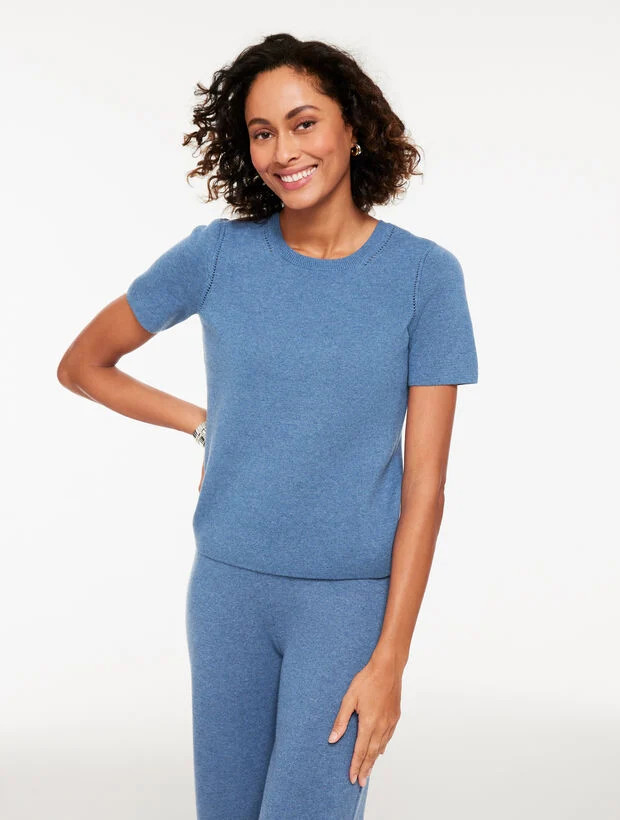 Sweater Studio Crewneck Tee | Talbots