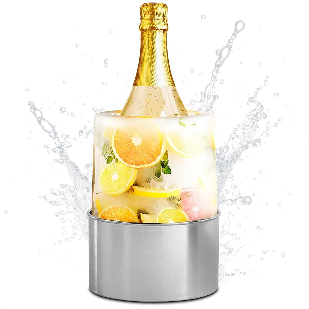 Ice Bucket Mold Ice Mold Wine Bottle Chiller Champagne Ice Mold Wine Chiller Bucket Champagne Ice... | Amazon (US)