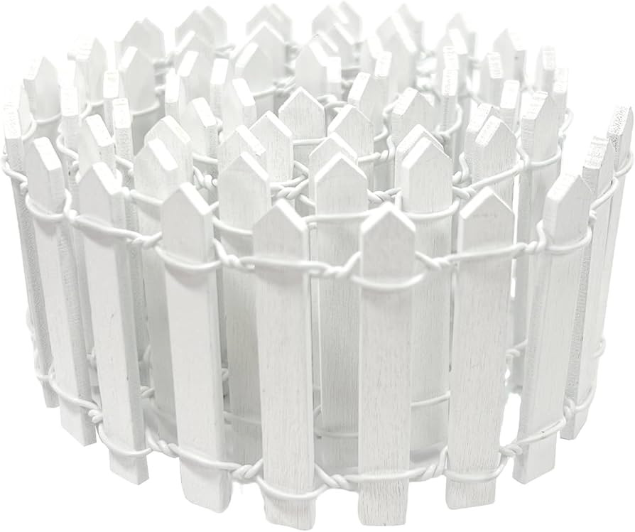 35 Inches Mini Fairy Garden Fence DIY Small Wood Decorative Picket Fence Micro Landscape Miniatur... | Amazon (US)