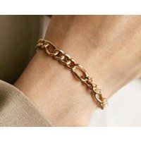 14K gold chain bracelet,Chunky chain bracelet,Thick gold link bracelet,Gift for her | Etsy (UK)