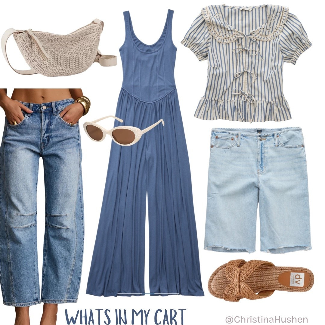Effortless summer staples you’ll live in 🤍
Think soft knits, coastal blues, comfy denim & playful textures that transition from errands to evenings.
Tap to shop the exact looks in my cart — everything is easy, breezy, and under budget!

#LTKunder100 #LTKsalealert #LTKsummerstyle #LTKcasual #LTKtravel #LTKeuropevibes #coastalcowgirl #chiccomfort #neutralstyle #denimlove

#LTKOver40 #LTKPetite #LTKSummerEdit