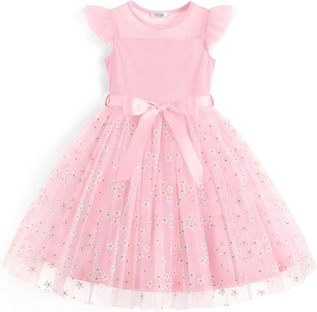 Arshiner Toddler Girls Tutu Dress Summer Contrast Mesh Party Dresses Cute Princess Tulle Sundress... | Amazon (US)