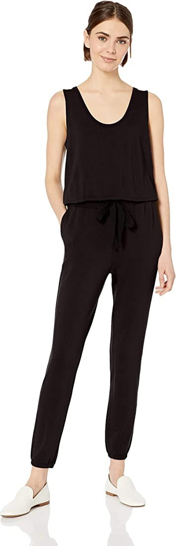 KIRUNDO Women's Casual Summer Jumpsuit Short Sleeve Crewneck Drawstring Elasitic Waist Jumpsuit R... | Amazon (US)