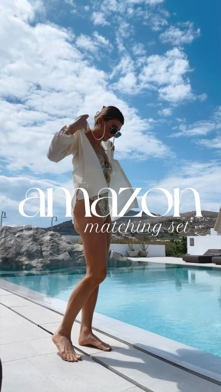 Amazon matching set wearing size small 