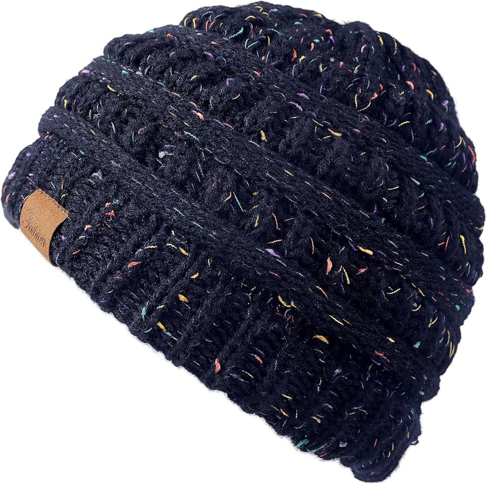 Clothirily Beanie Hat for Women, Thick, Soft & Warm Womens Winter Hat, Casual Knit Hat, Cute Stre... | Amazon (US)