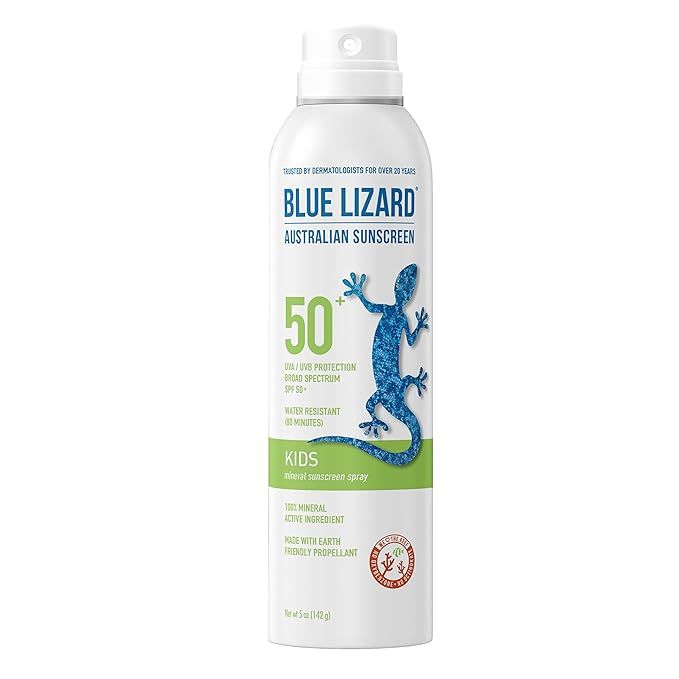 BLUE LIZARD Mineral Sunscreen Kids SPF 50+ Spray, 5 Fl Oz             
              Add To Logie | Amazon (US)