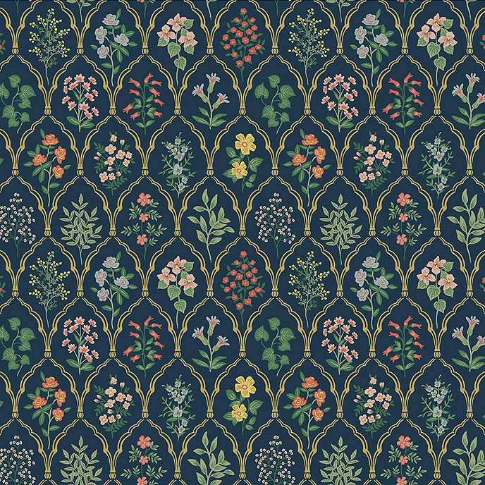 Rifle Paper Co. Freshly Picked Floral Washable Wallpaper Design Double Roll | Ballard Designs, Inc.
