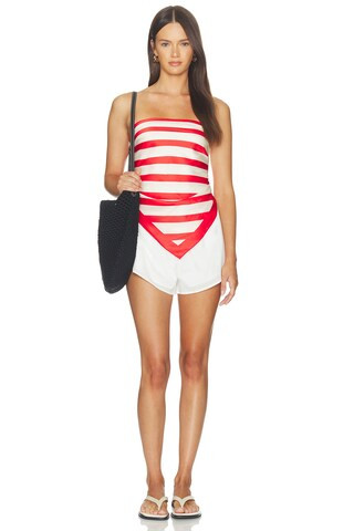 Stripe Wrap in Red Stripe | Revolve Clothing (Global)