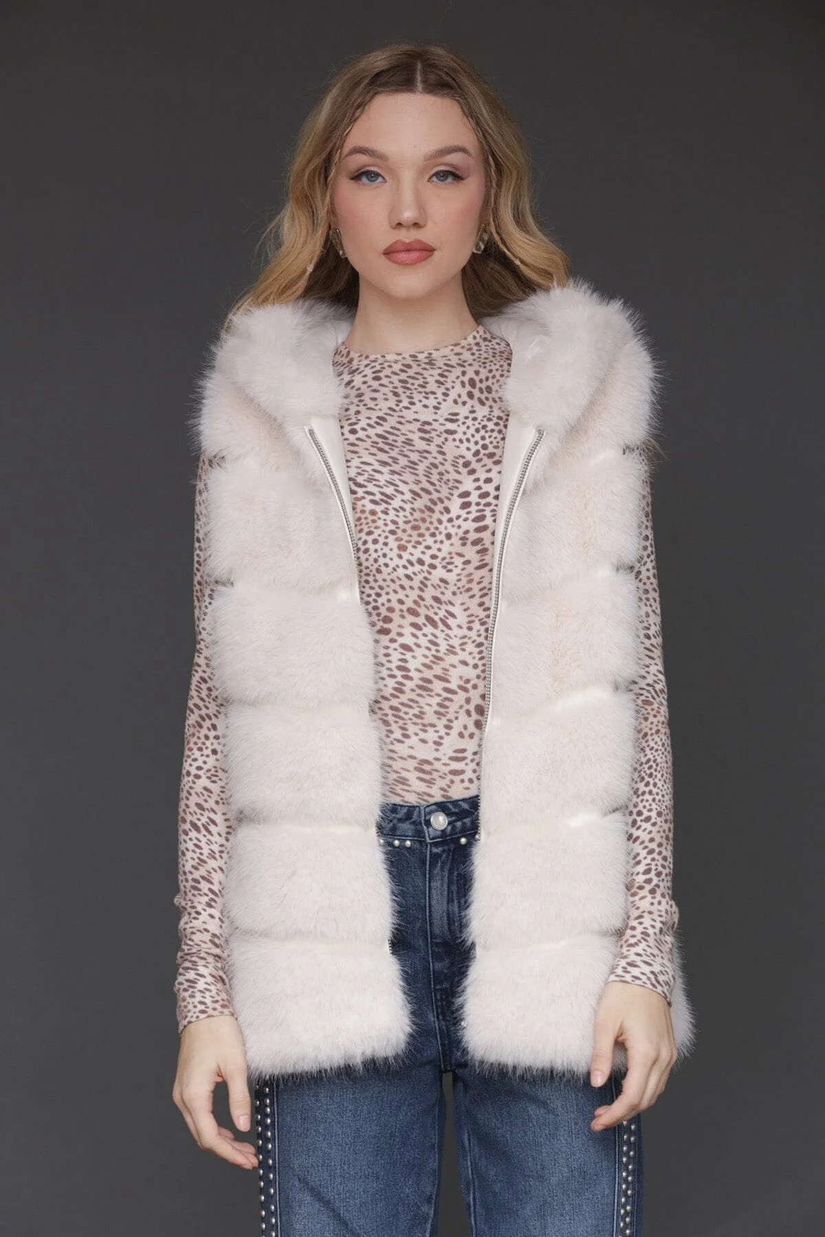 Luxe Faux Fur Paneled Vest | Avec Les Filles