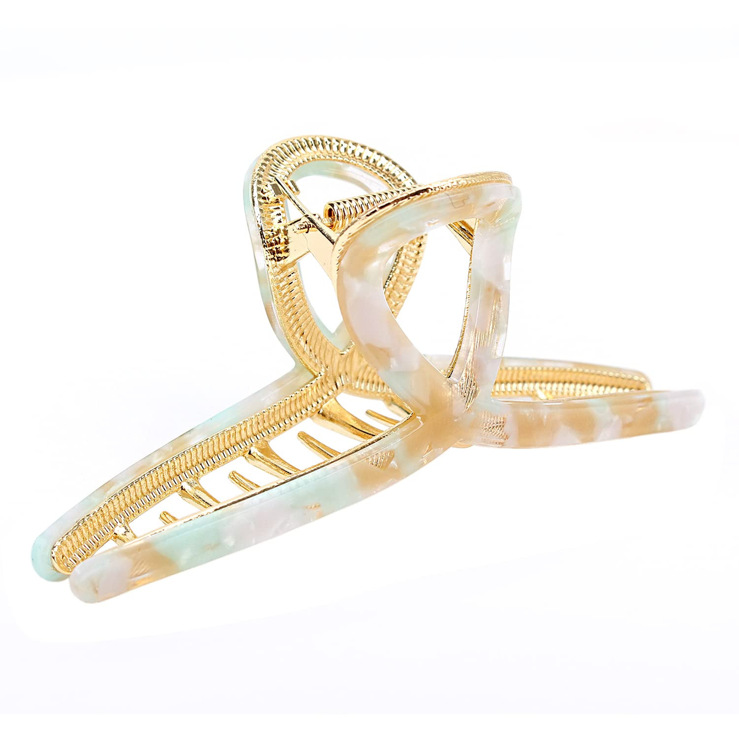 FAELBATY Hair Clip, Large Acetate Metal Claw Clip for Women, 4.7" Butterfly Hair Clips for Girls,... | Amazon (US)