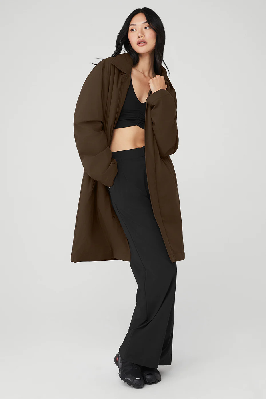 ALO | Signature Overcoat in Espresso Brown, Size: 2XL | Alo Yoga (US)
