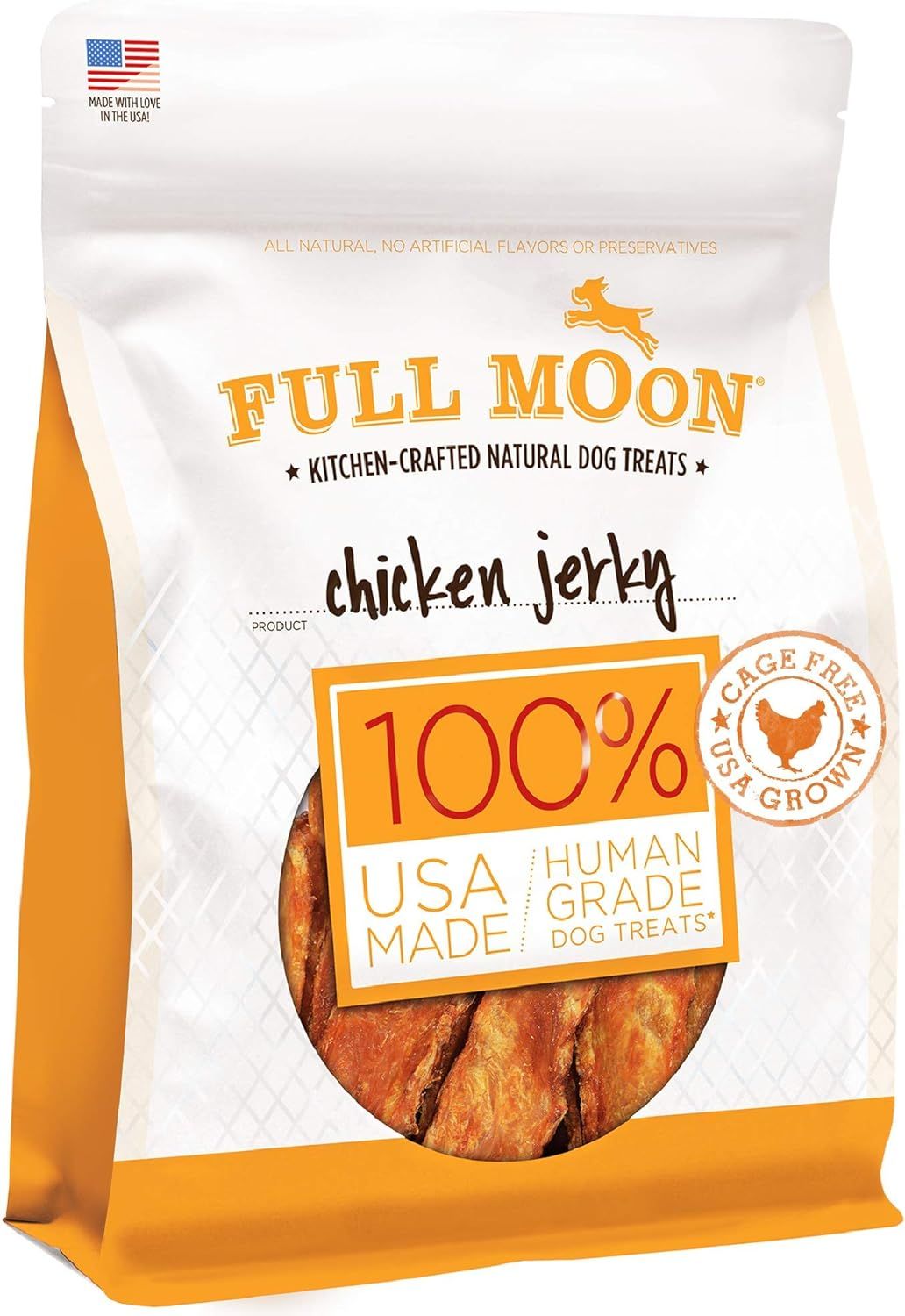 Full Moon Chicken Jerky Healthy All Natural Dog Treats Human Grade Made in USA Grain Free 24 oz | Amazon (US)