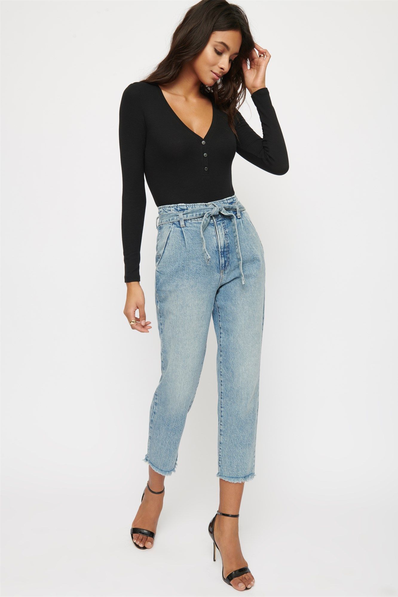 Cindy Ultra-High Rise Cigarette Jeans | Dynamite Clothing
