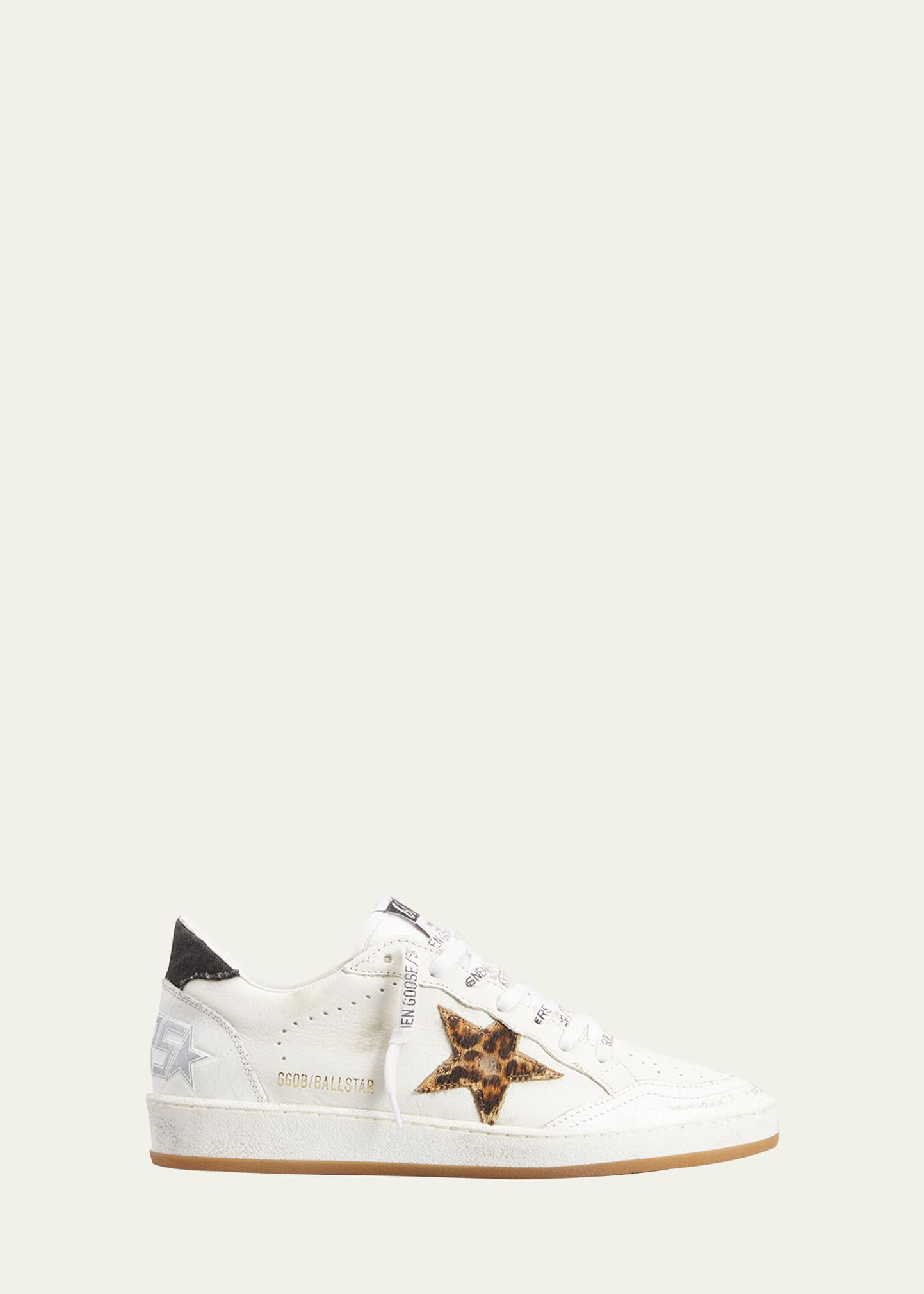 Ball Star Leopard Leather Sneakers | Bergdorf Goodman
