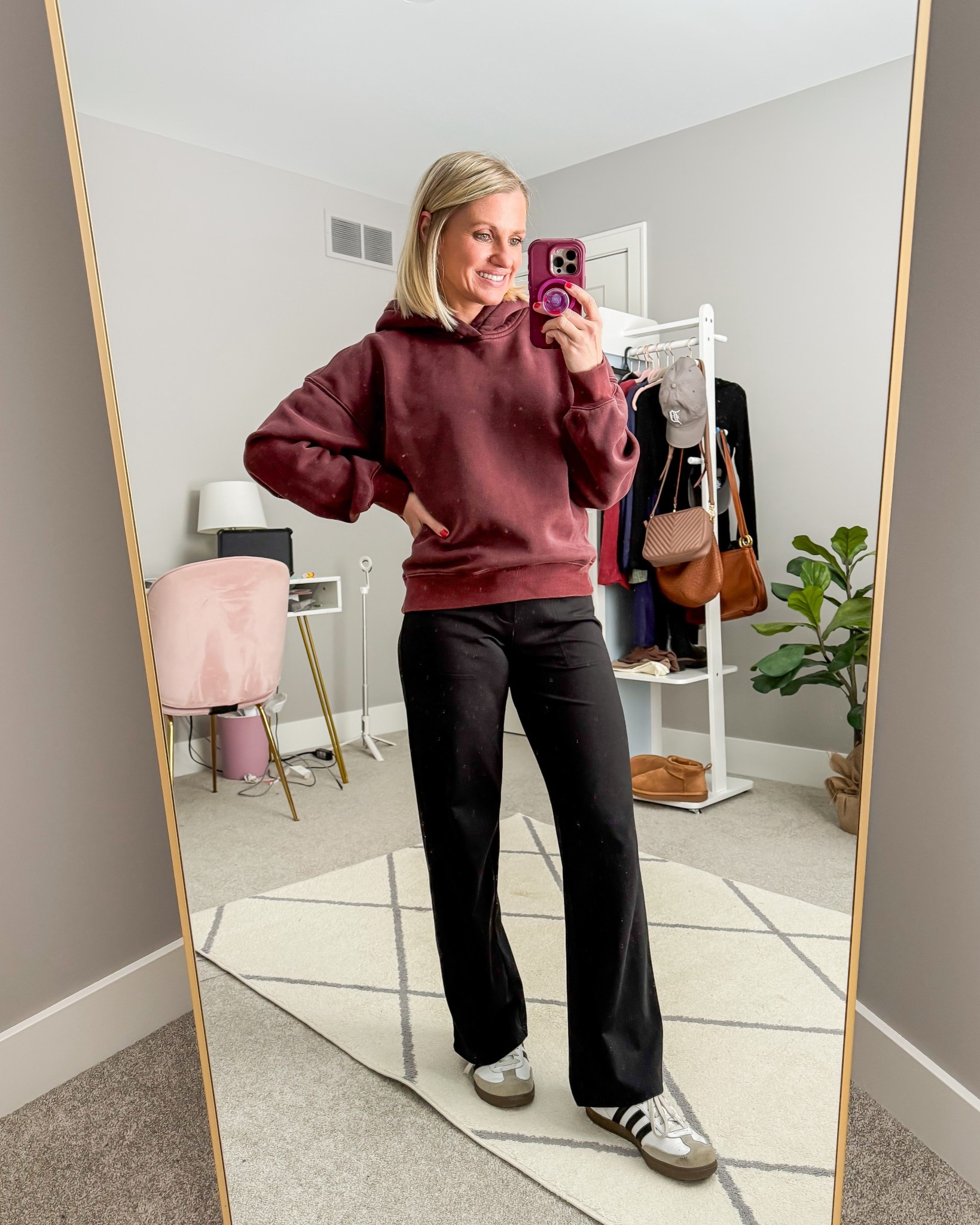 What I wore this weekend! Winter mom outfit with trouser legging pants. 
Sweatshirt- small
Pants- xsmallL

#LTKOver40 #LTKPetite #LTKootd