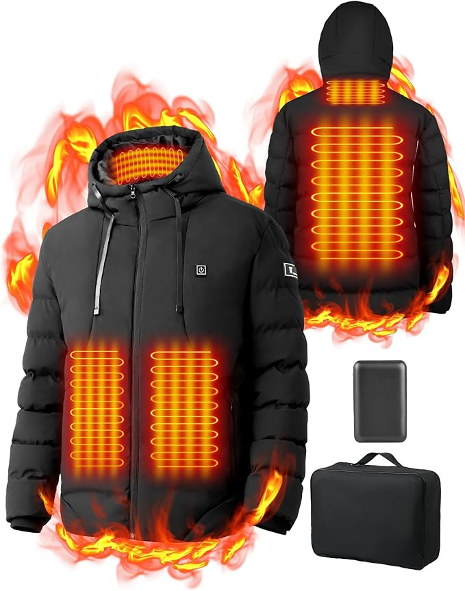 Heated Coats for Men Women with Battery Mens Womens Heated Jackets Winter Jackets for Women Men E... | Amazon (US)