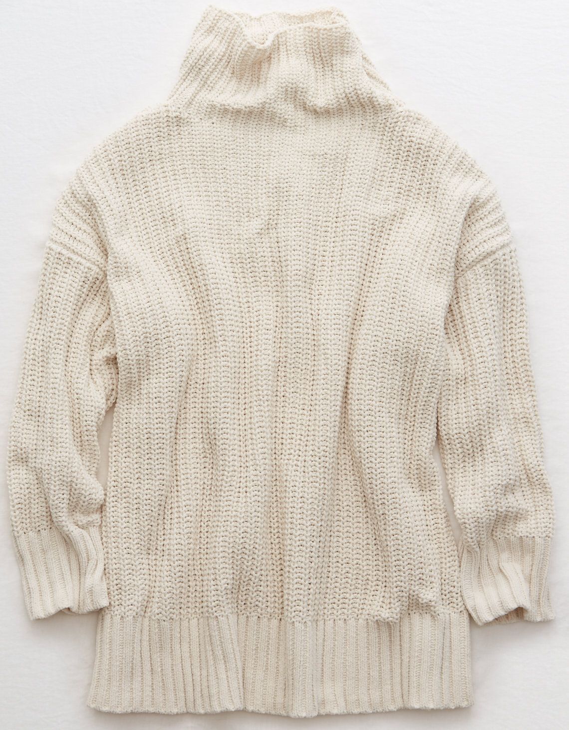 Aerie Oversized Chenille Turtleneck, Pebble | American Eagle Outfitters (US & CA)