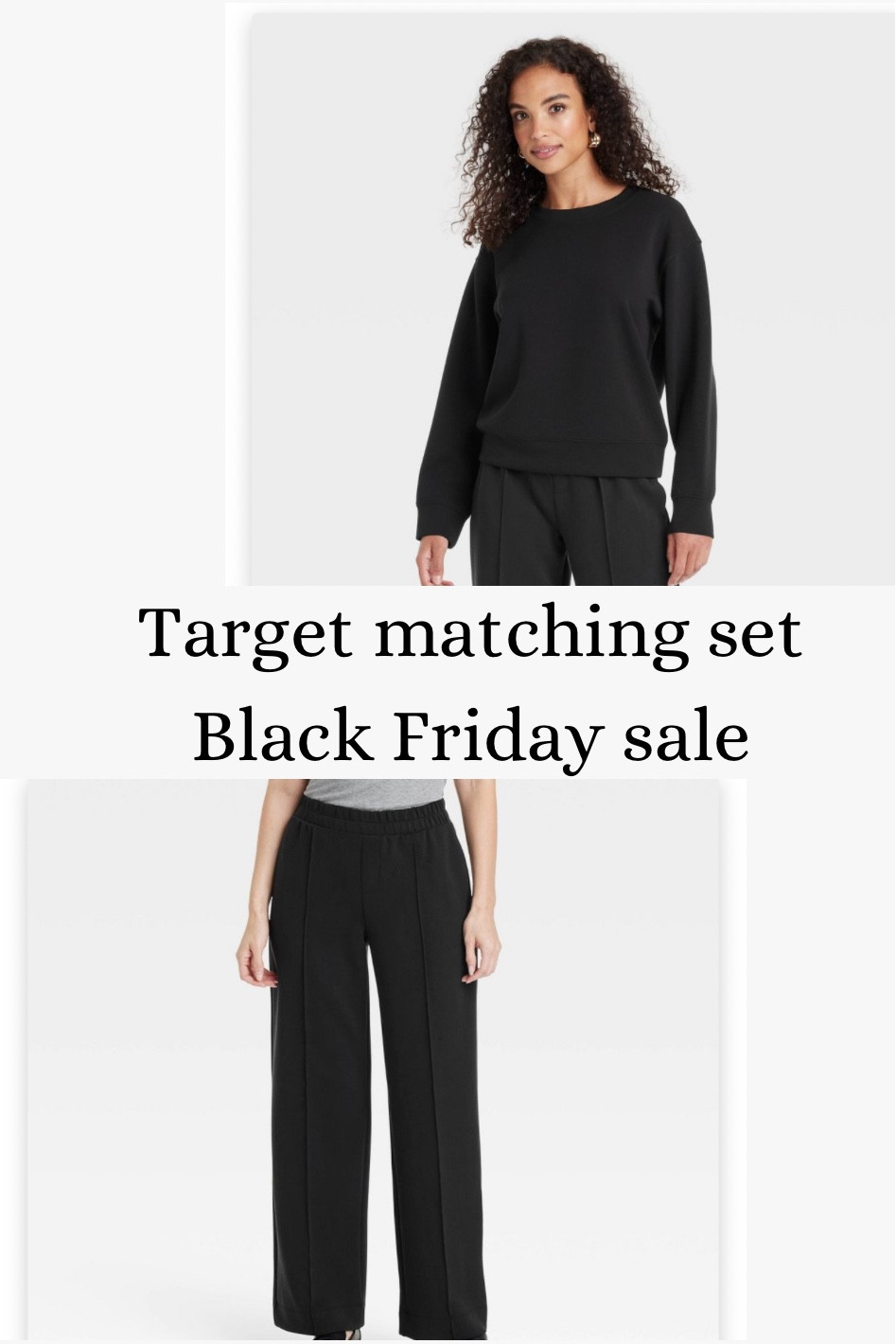 Target soft sweat set. Feels like softstreme material. Good length on me I’m 5’5! Runs big. I wears a small top and XS in bottoms.

#LTKCyberWeek #LTKFindsUnder50 #LTKGiftGuide