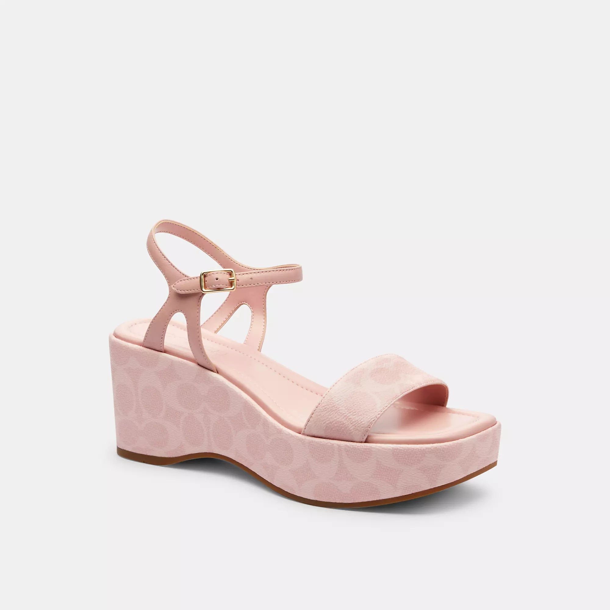 Coach Outlet Gale Wedge Sandal In Signature Canvas | Shop Simon
