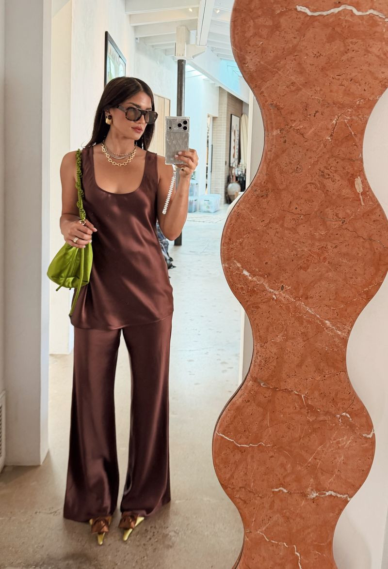 Chocolate brown silk set from @DISSH 

#LTKootd #LTKgrwm