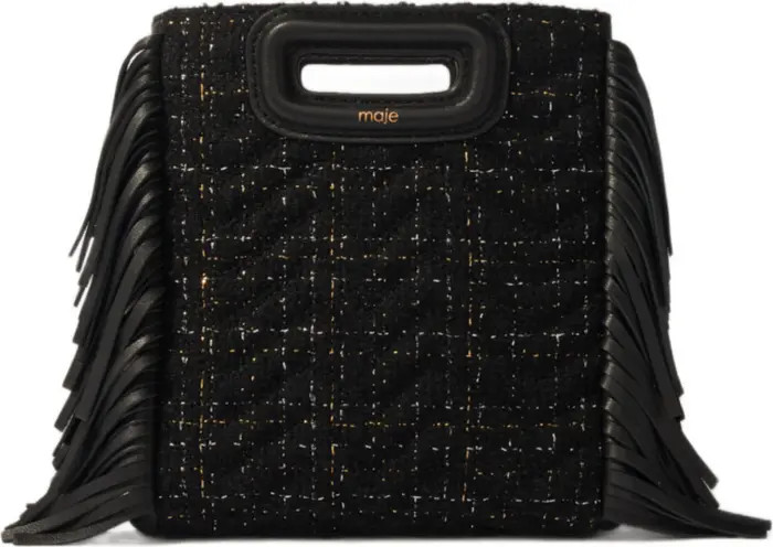 maje Quilted tweed mini M bag | Nordstrom | Nordstrom