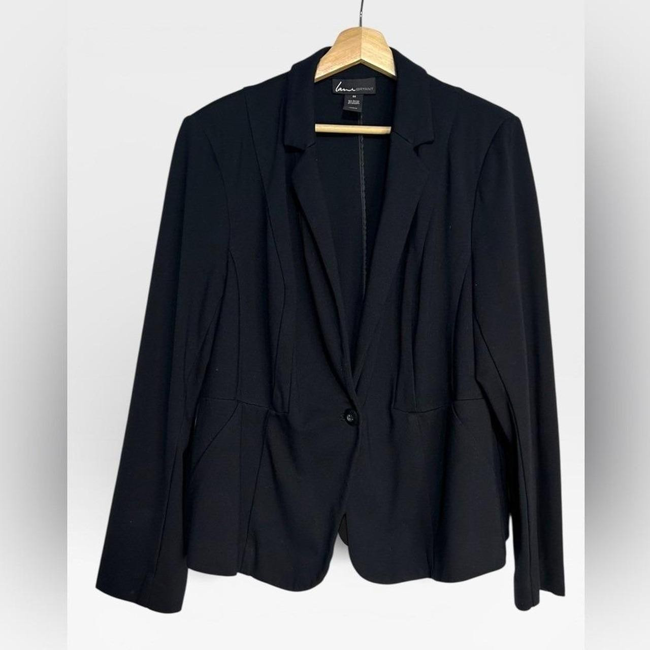 Lane Bryant Women's Plus size Jacket - Black - 20 | Depop US