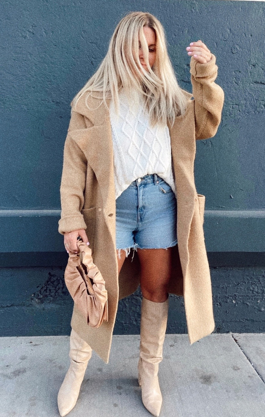 Melrose Sweater Jacket ~ Cream Knit | Show Me Your Mumu
