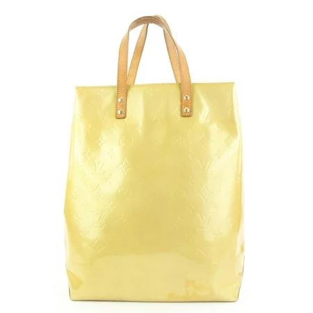 Louis Vuitton Yellow Vernis Reade MM Tote Bag 2LV89 | Walmart (US)
