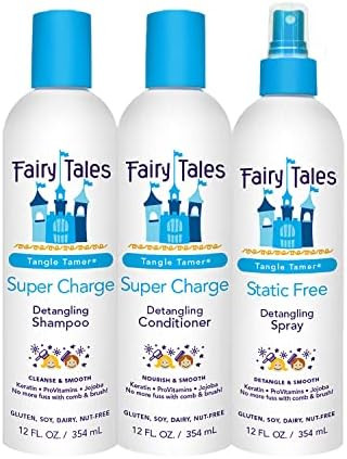 Fairy Tales Tangle Tamer Detangling Shampoo and Conditioner for Kids plus Detangling Spray - Ultra M | Amazon (US)