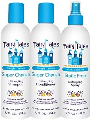 Fairy Tales Tangle Tamer Detangling Shampoo and Conditioner for Kids plus Detangling Spray - Ultra M | Amazon (US)