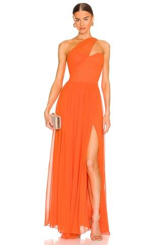 YAURA Imade Dress in Orange from Revolve.com | Revolve Clothing (Global)