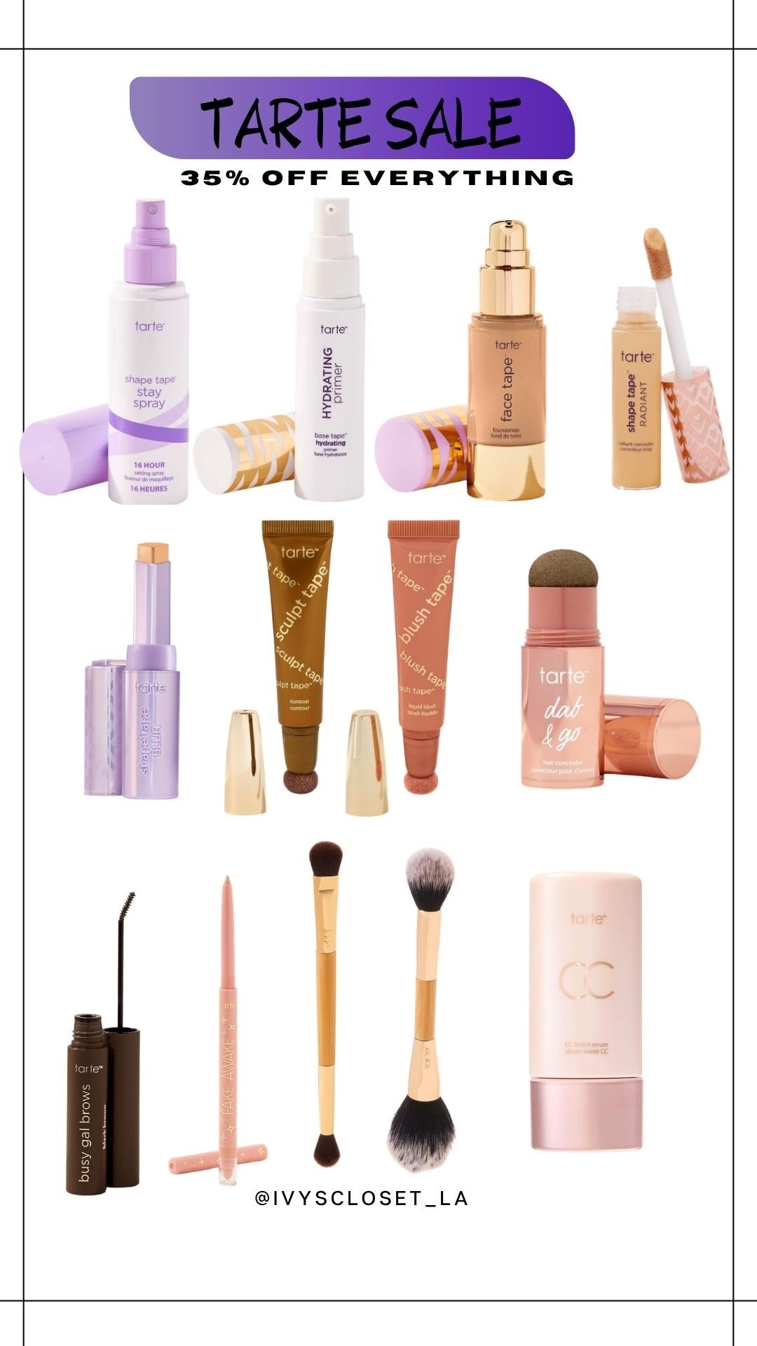 Tarte Beauty sale! 35% off everything!

#LTKSaleAlert #LTKselfcare #LTKBeauty